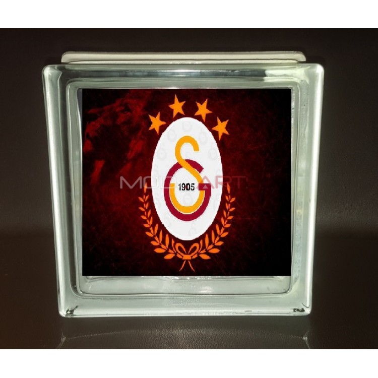 Dekoratif Tugla 19x19x8cm Galatasaray Yildiz